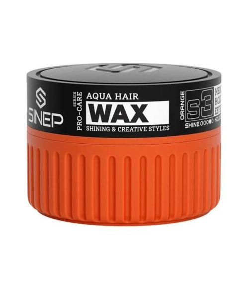 Sinep Orange S3 Strong Hold Hair Wax 150ml – High Shine Finish | CssSalonSupplies.com – Fast Shipping