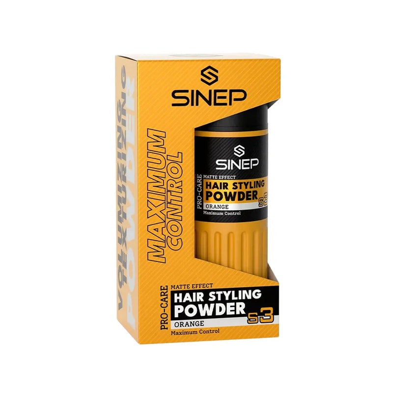 SINEP Powder Wax S3 Orange Natural Hold Volume Powder Wax 20 g | Professional Matte Finish