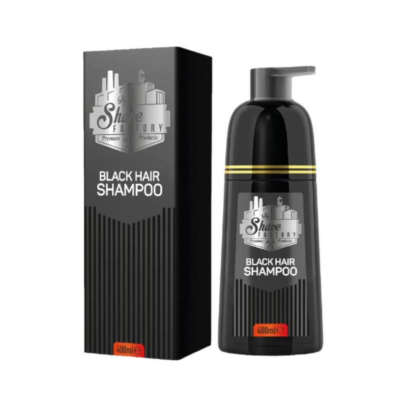 The Shave Factory Black Hair Shampoo 400ml | Instant Grey Reverse & Shine