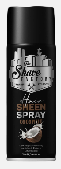 The Shave Factory Coconat , Olive Oil Hair Sheen Spray 500ml