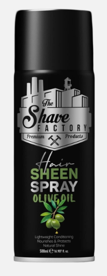 The Shave Factory Coconat , Olive Oil Hair Sheen Spray 500ml