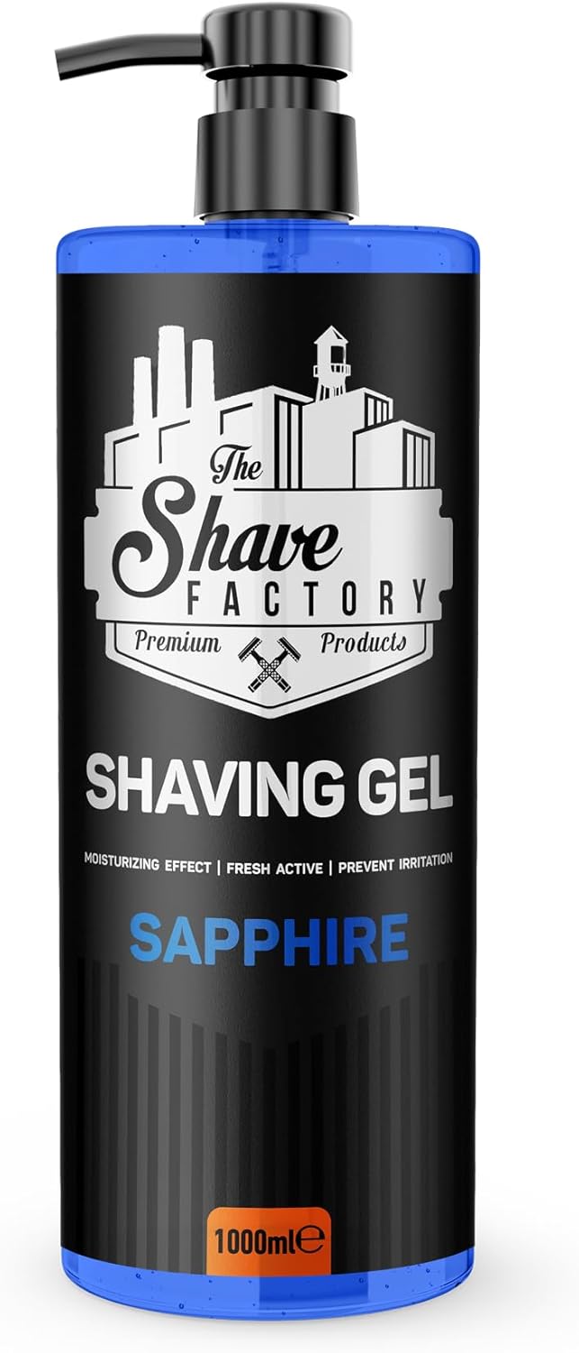 The Shave Factory Shaving Gel Sapphire 1250ml | Ultimate Blade Glide & Anti-Irritation