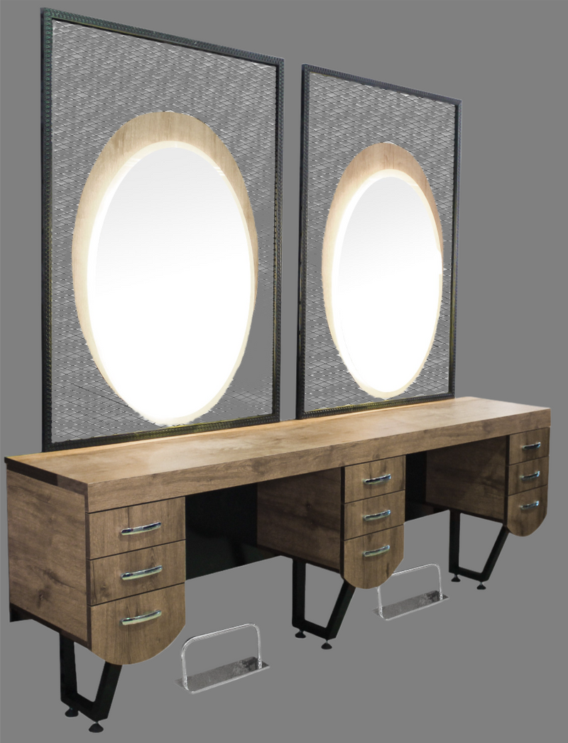 Thunder - Double Hairdressers Station - Salon's Furniture