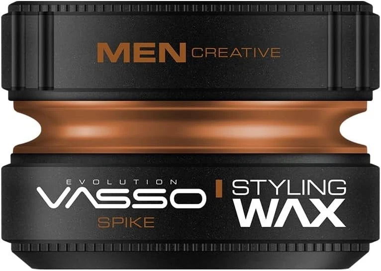 Vasso Spike Soft Clay Hair Wax 150ml – Strong Hold & Matte Finish Styling Clay
