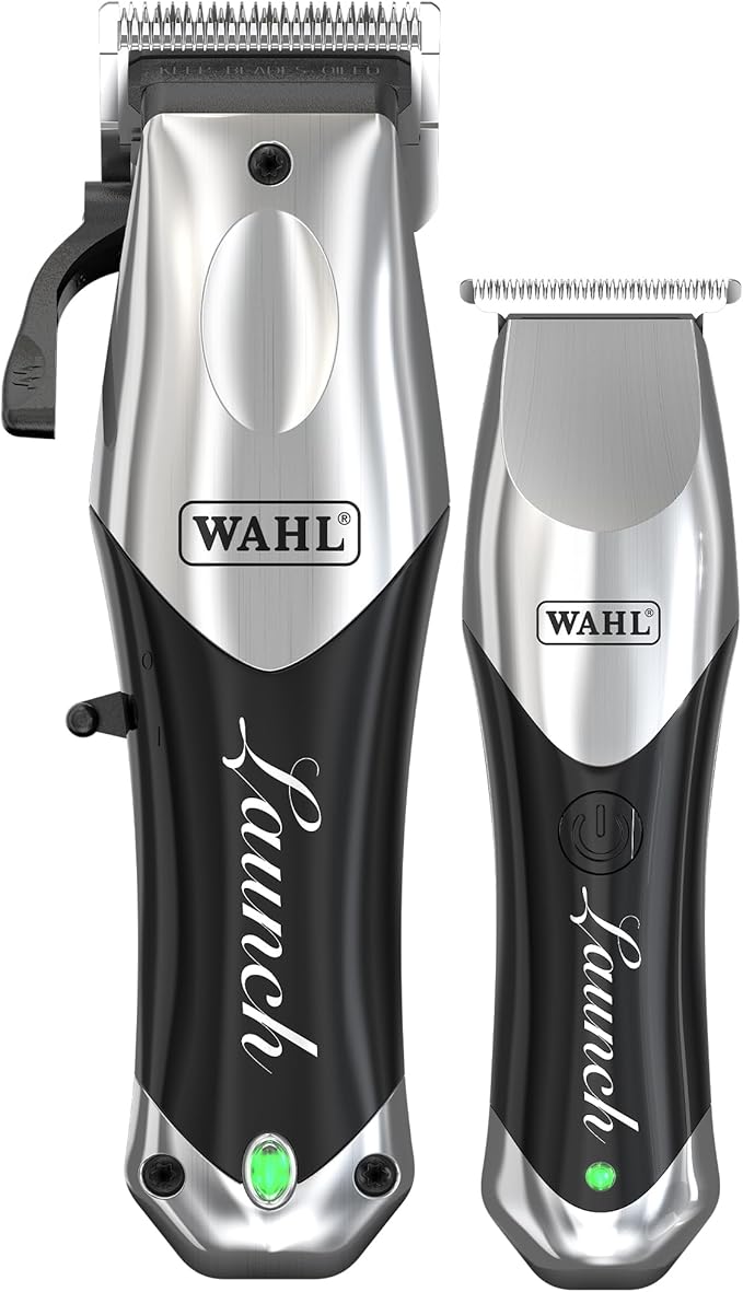 Professional WAHL Launch Combo Cordless Clipper & Trimmer Kit – Lightweight USB-C Rechargeable Grooming Set for Precise Haircuts & Detailing | Barbers & Stylists Electric Hair Groomers