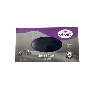 VI-VET Black Hard Wax No Strips Waxing Pellets Hot Brazilian Body Hair Removal