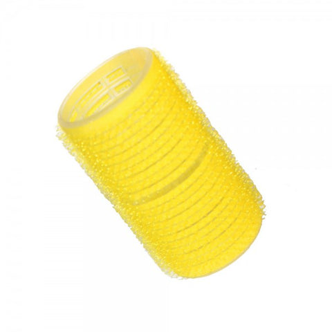 Hair Tools Cling Rollers - Yellow 32mm 12Pk