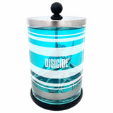 Disicide Disinfection Jar 750ml (800ml Max Capacity) for Salon Tools | Professional Barber & Hairdresser Sanitizing Jar
