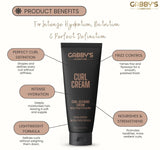 Gabby's Signature Curl Defining Cream 250ml – Anti-Frizz Hydrating Curl Cream for Curly & Wavy Hair