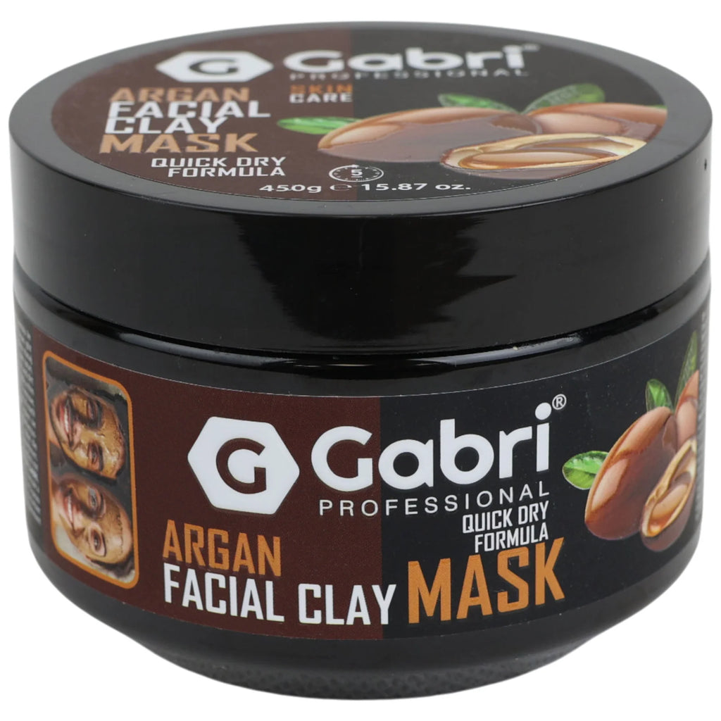 Gabri Professional Argan Clay Face Mask 450g | Deep Cleansing Salon Mask UK