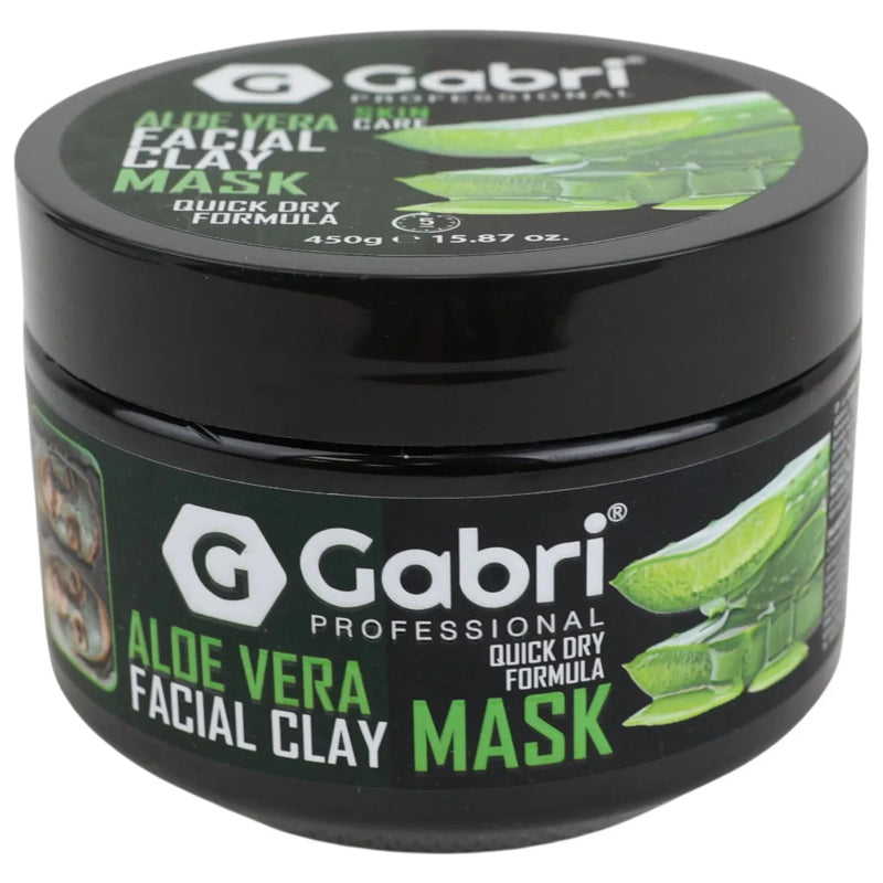 Gabri Professional Aloe Vera Facial Clay Mask 450g – Deep Cleansing, Hydrating & Pore Minimising Treatment