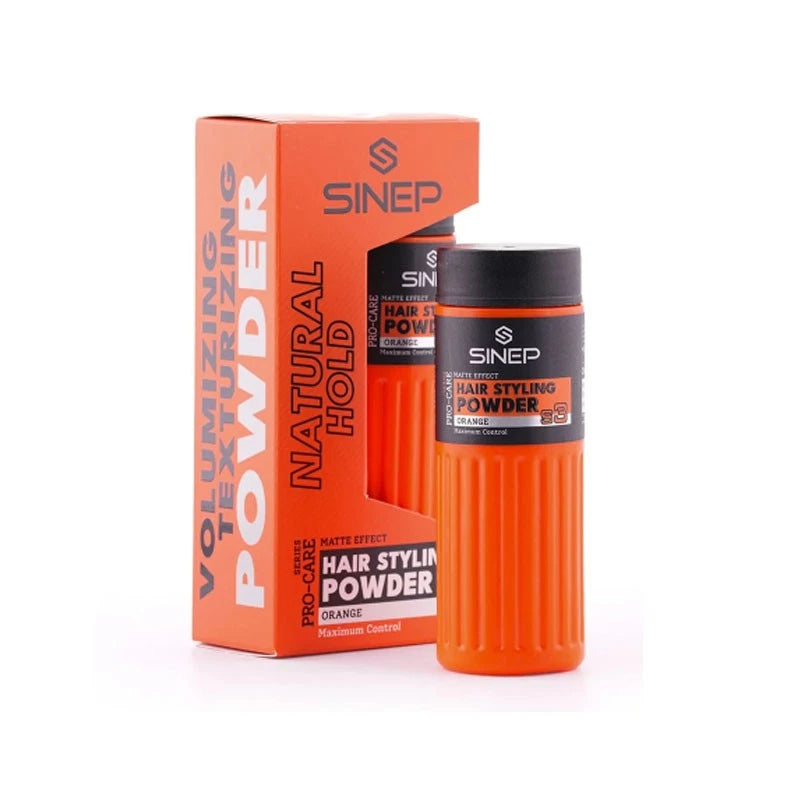 SINEP Powder Wax S3 Orange Natural Hold Volume Powder Wax 20 g | Professional Matte Finish