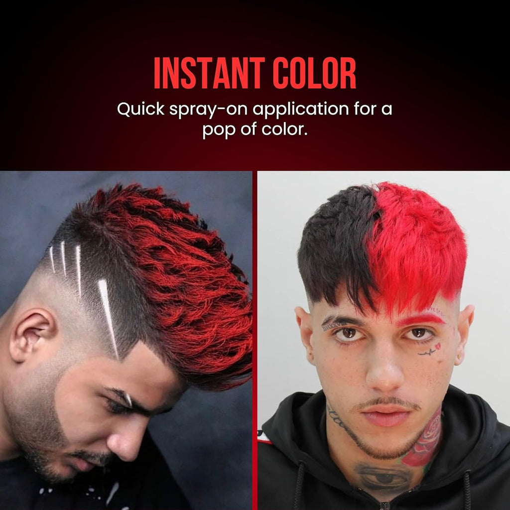 The Shave Factory Temporary Hair Color Spray 150ml – Instant Washable Hair Colour Styling Spray