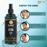 Premium 400ml Gabri Professional Natural Cologne S4 – Refreshing Post-Shave Cologne for Barbers & Salon Use