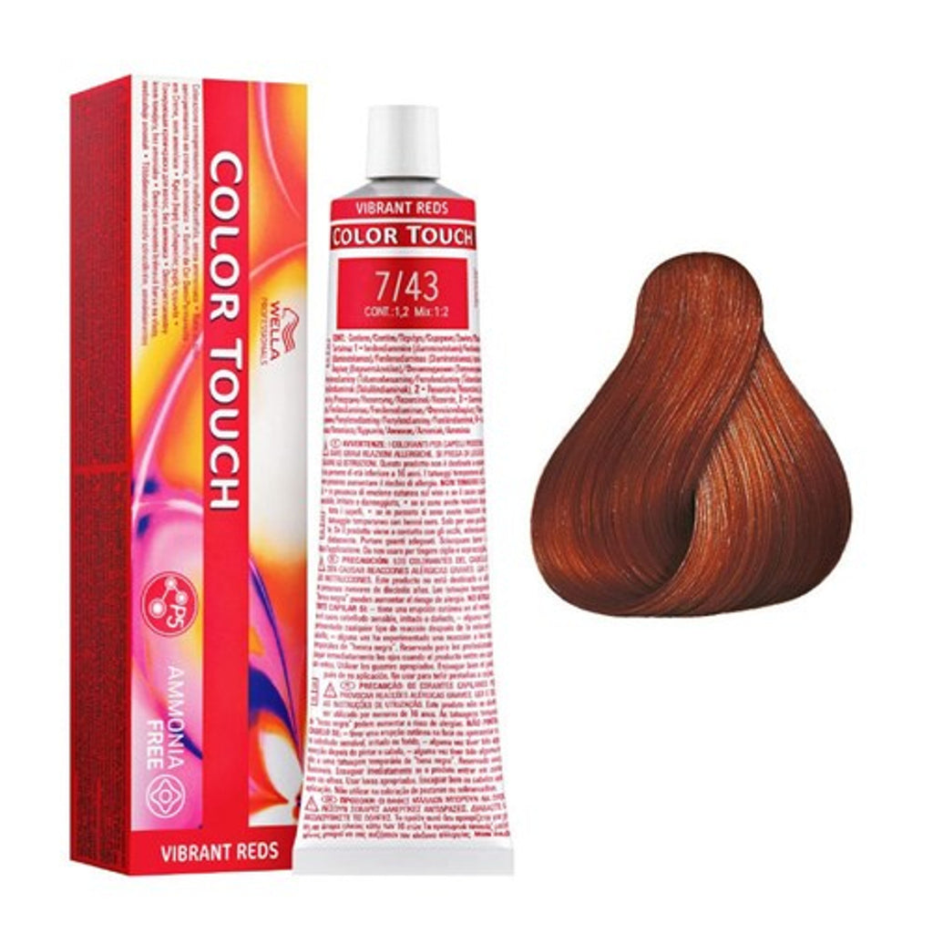 Wella Color Touch 60ml – Ammonia-Free Demi-Permanent Hair Color with Up to 70% Grey Coverage
