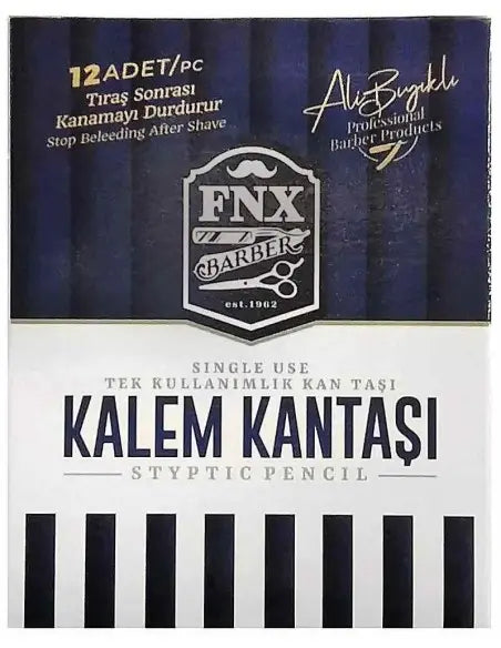 Box of 12 Styptic Alum Pencil – Professional Barber Shaving Cut Stopper, Kan Tas | Stops Razor Bleeding Fast | Bulk Barber Supply UK