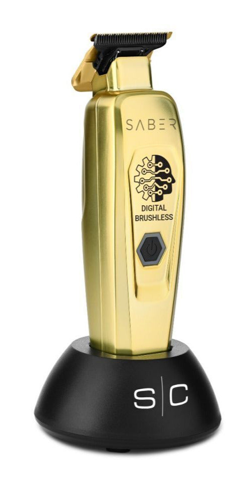 Gamma S-C Pro Brushless Saber Trimmer – Full Metal Brushless Beard & Hair Trimmer