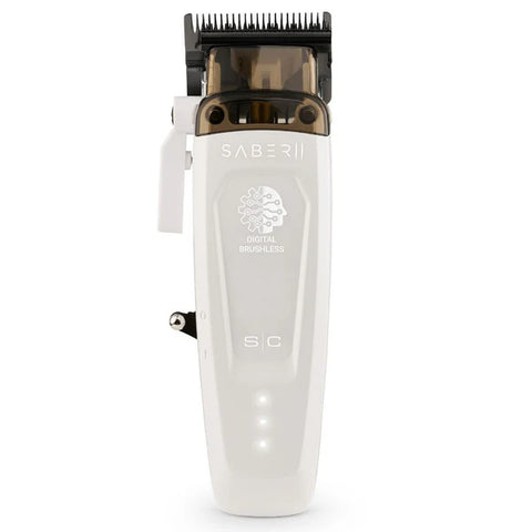 StyleCraft Saber 2.0 Digital Brushless Motor Clipper White | The Ultimate Fade Master