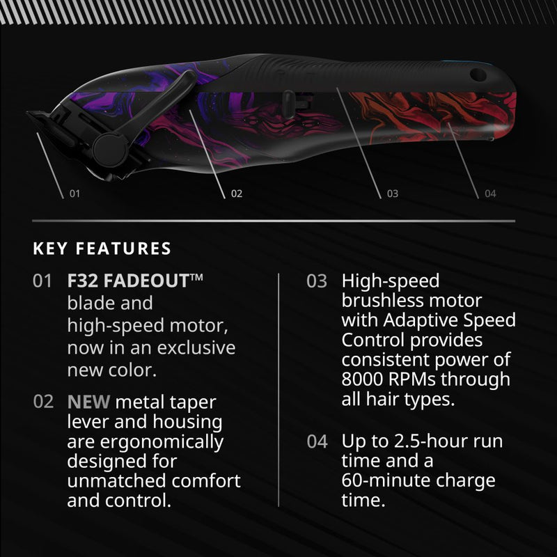 Wahl 5 Star Vapor™ Clipper – Limited Edition, 8000 RPM, 150 Min Runtime, Fade Blade