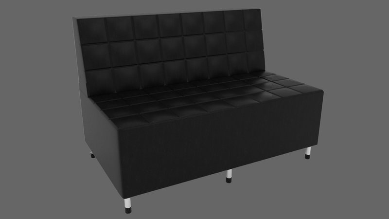 Dante - Hairdresser Barber Waiting Bench - Salon's Furniture