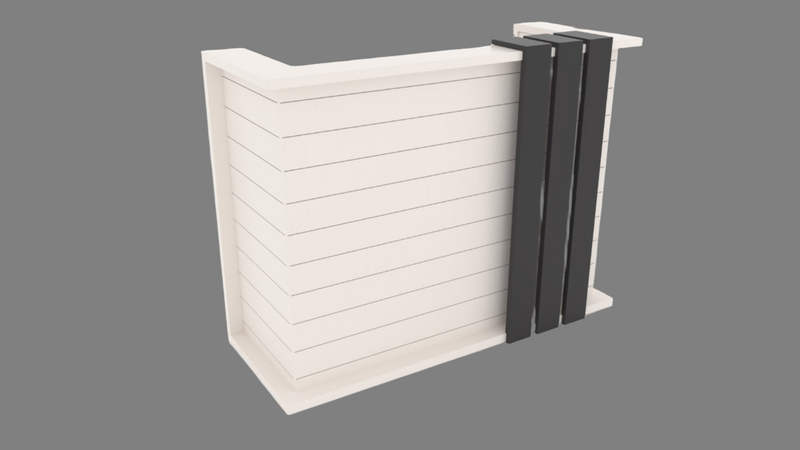 Rylee - Hairdresser Barber Reception Desk - Salon's Furniture