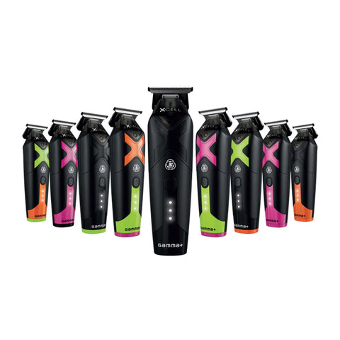 Gamma+ XCell Professional Cordless Trimmer – 9,500 RPM IN2 Vector Motor, DLC Blade, 3‑Hour Runtime, USB‑C