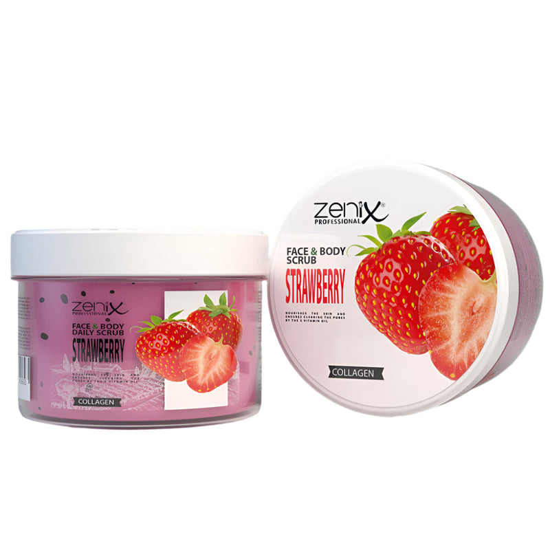 Zenix Face & Body Scrub Strawberry 275Ml