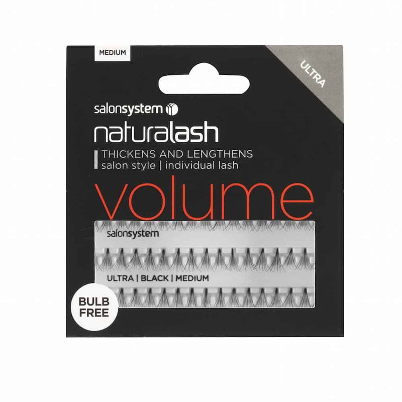 SALONSYSTEM Natralash Bulb-free Individual Lashes Black Medium - Extra Volume Lashes