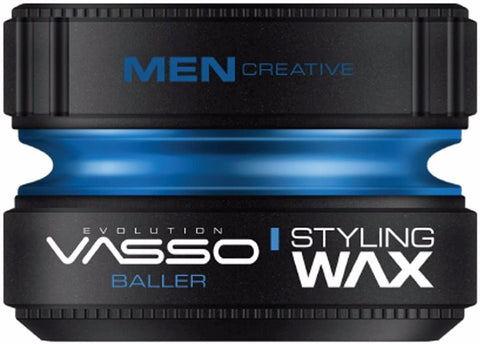 VASSO ® PRO-AQUA BALLER Hair Styling Wax Water Based Gel Wax Bubblegum
