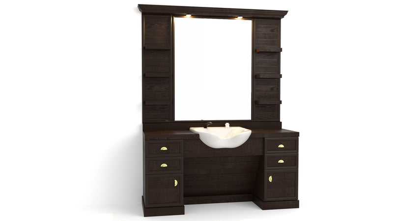 Barrel Barber Unit Station - Barber's Furniture