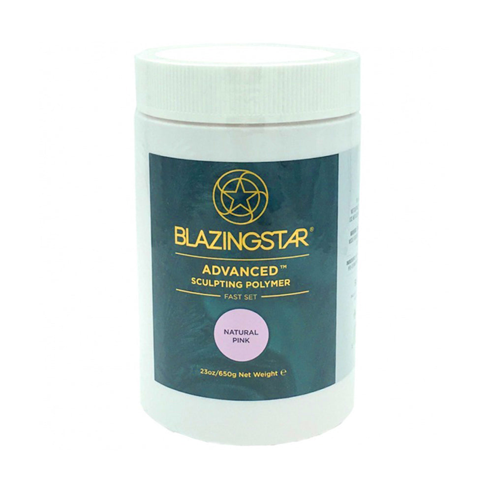 BlazingStar Advanced Sculpting Polymer Natural Pink 650g – Professional Acrylic Powder for Natural Nails