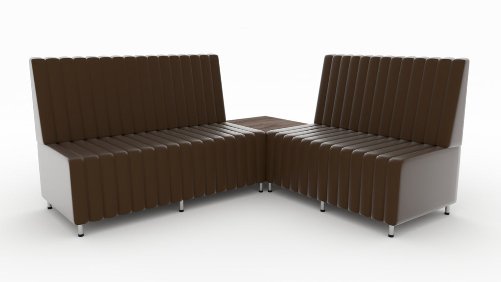 Corner - Hairdresser Barber Double Waiting Bench - Salon's Furniture