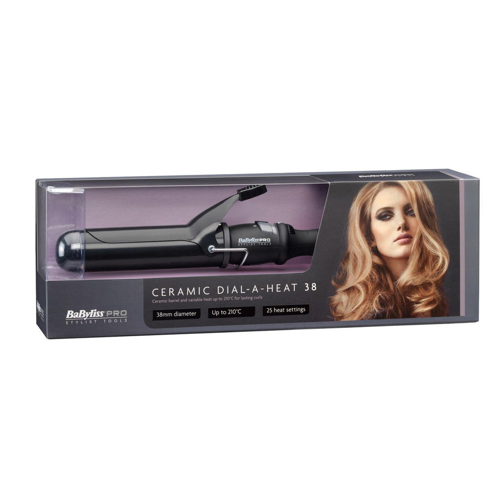 BaByliss PRO Ceramic Dial-A-Heat Curling Tong 38mm