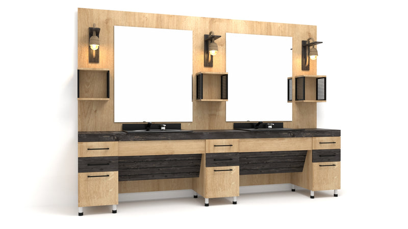 Festival - Double Barber Unit - Barber's Furniture