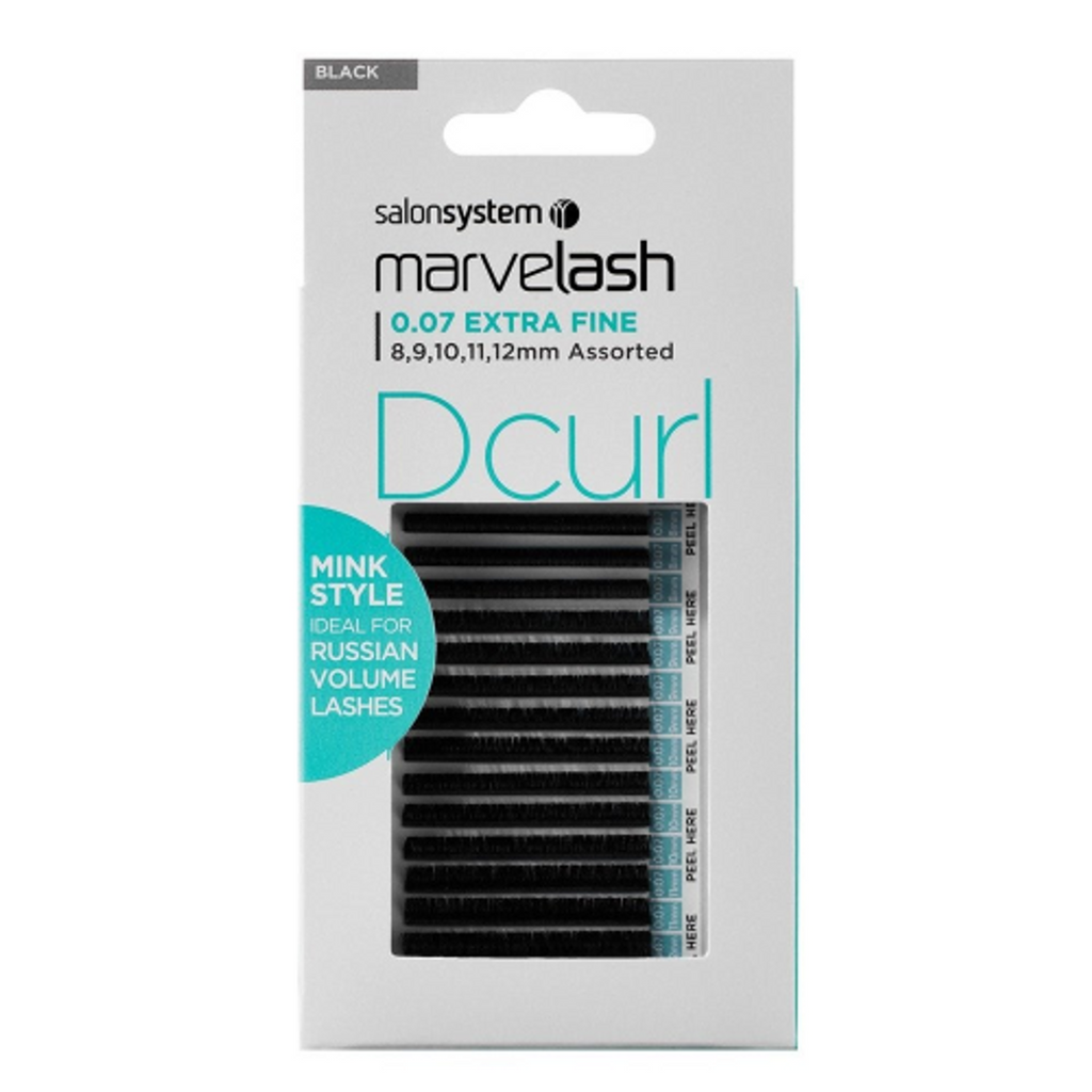 Salonsystem Marvelash D Curl Lashes: 0.07 Extra Fine & 0.20 Volume Assorted Length