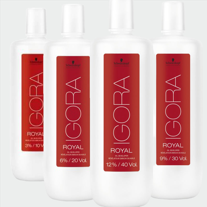 Schwarzkopf Professional 1000ml Igora Royal Developer 10Vol. (3%), 20Vol. (6%), 30Vol. (9%), 40Vol. (12%)