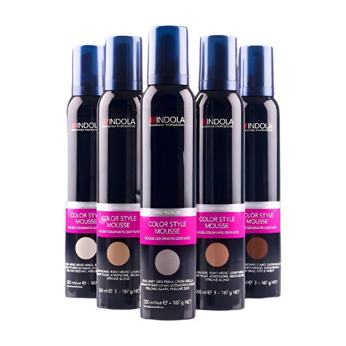 Indola Colour Style Mousse 200 ml – Vegan Temporary Hair Colour & Styling Foam