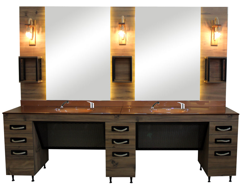 Motion - Double Barber Unit - Barber's Furniture