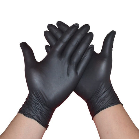Heavy Duty American Black Nitrile Gloves