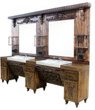 Ottoman Quality Barber Unit Station