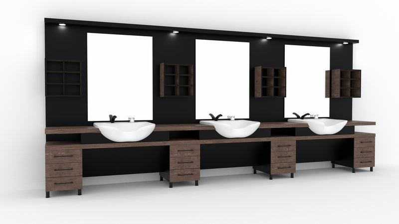 Vista- Barber Unit Station - Barber's Furniture