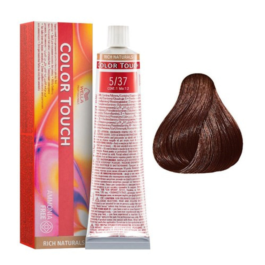 Wella Color Touch 60ml – Ammonia-Free Demi-Permanent Hair Color with Up to 70% Grey Coverage