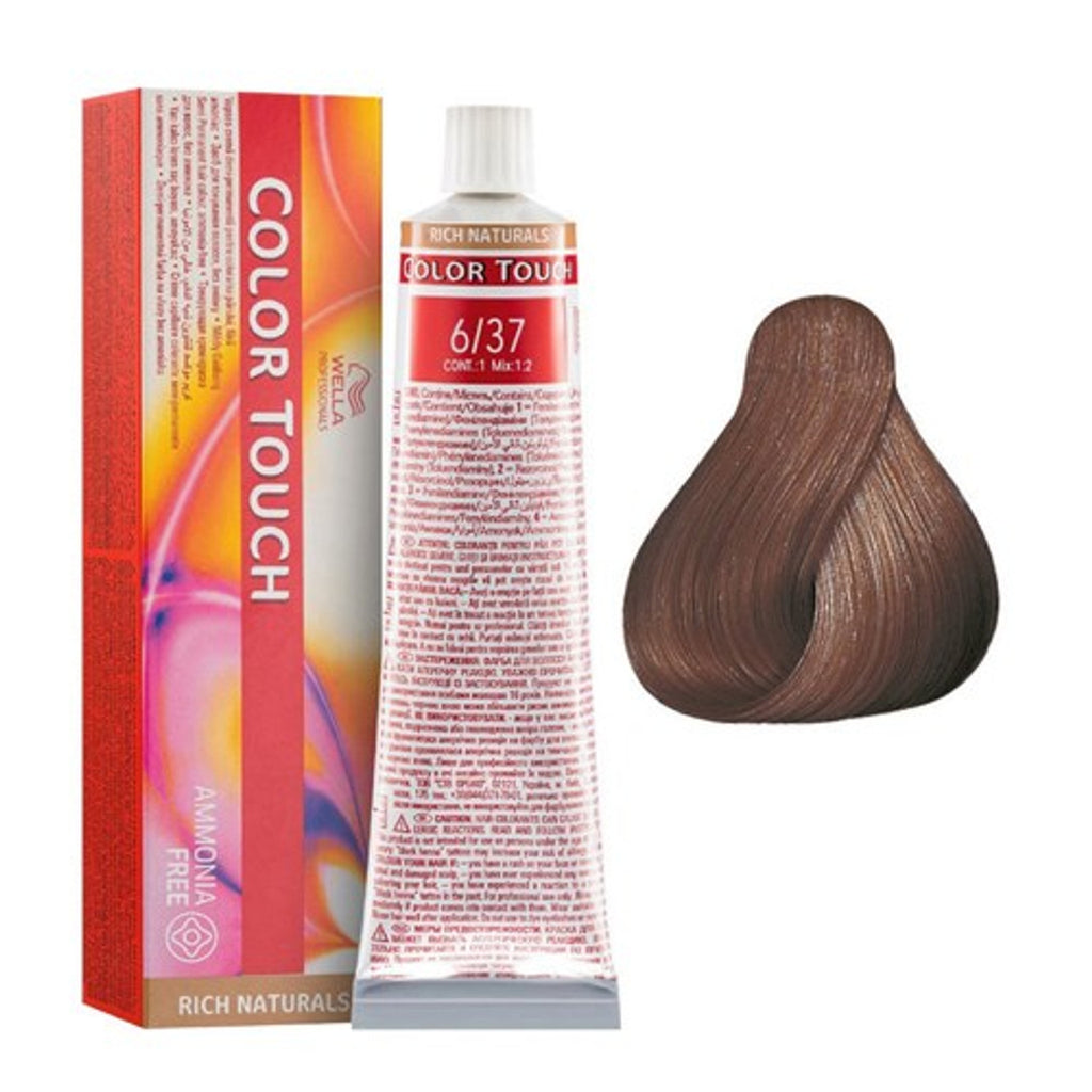 Wella Color Touch 60ml – Ammonia-Free Demi-Permanent Hair Color with Up to 70% Grey Coverage