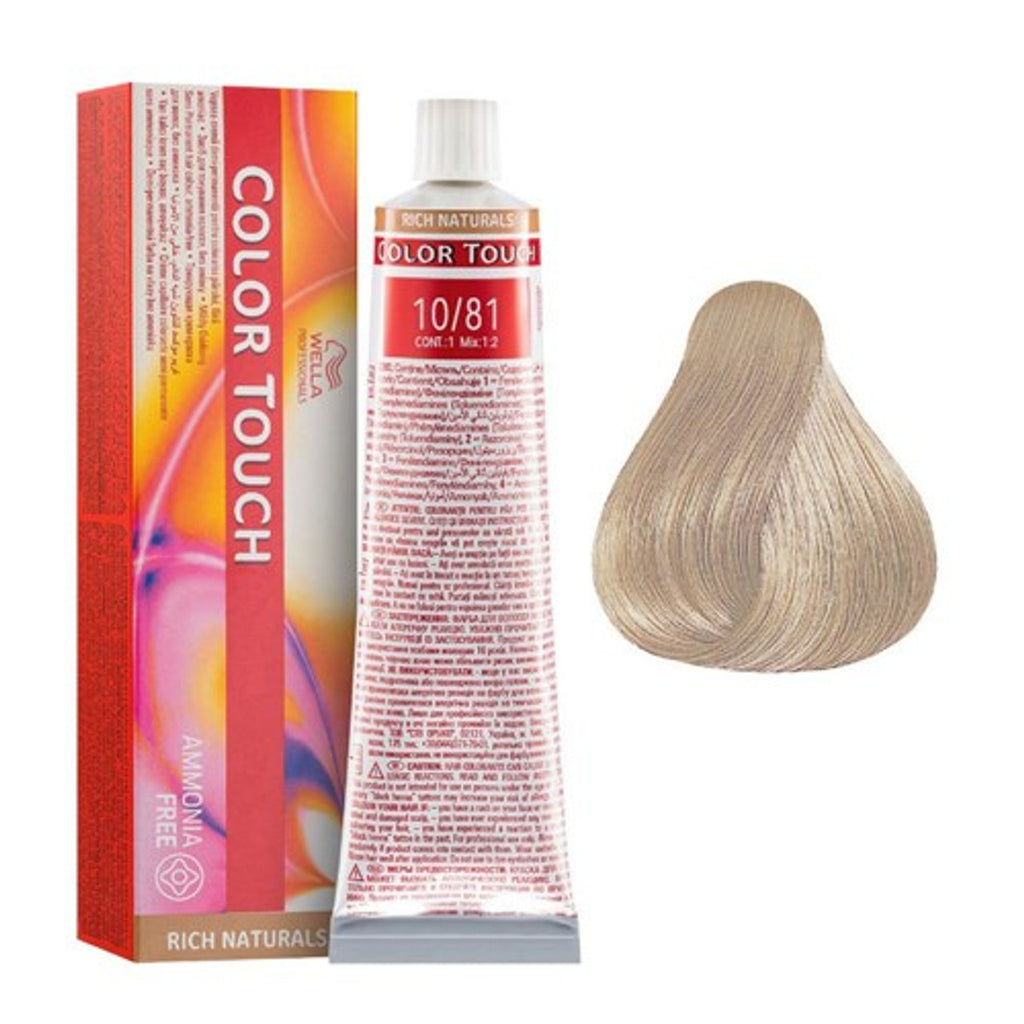 Wella Color Touch 60ml – Ammonia-Free Demi-Permanent Hair Color with Up to 70% Grey Coverage
