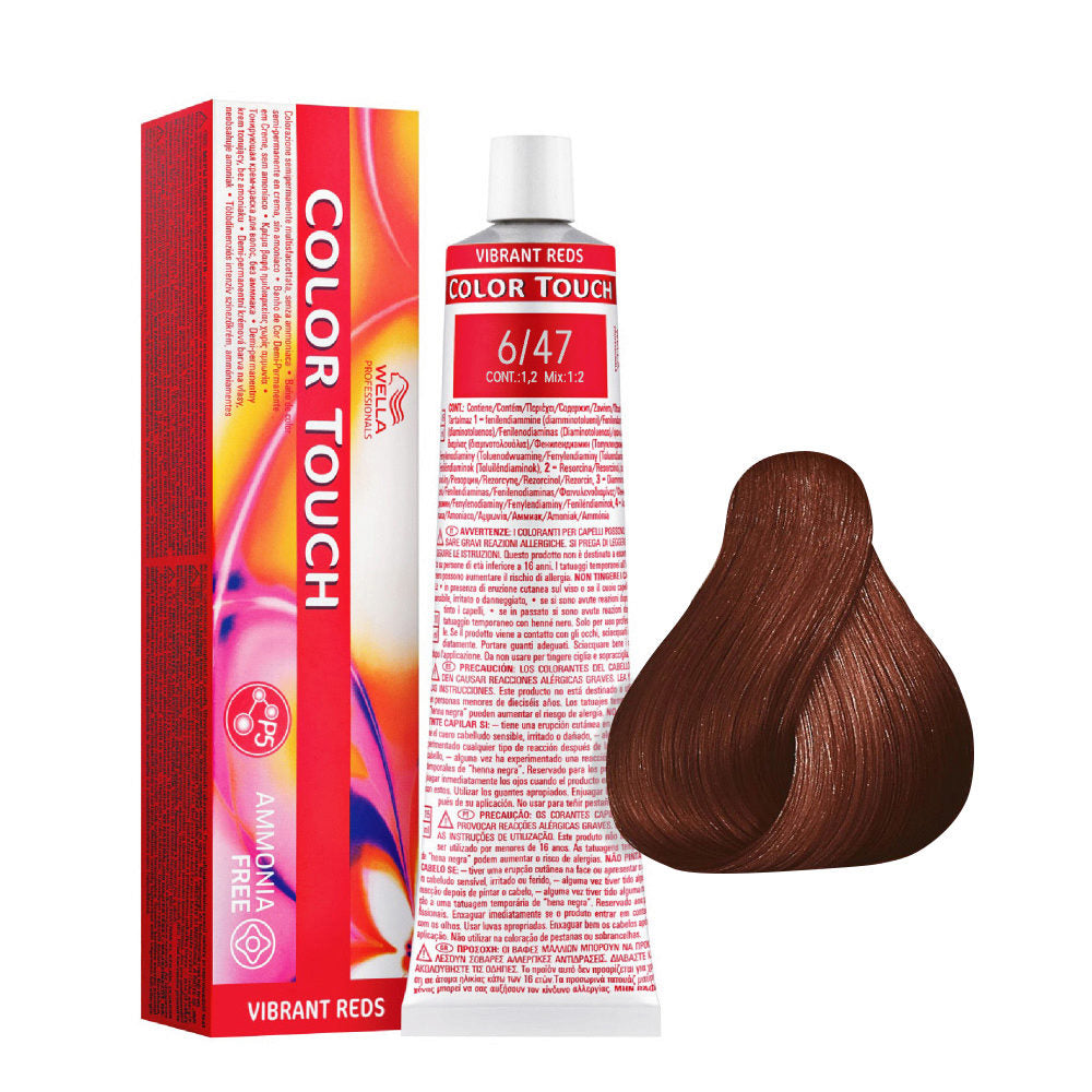Wella Color Touch 60ml – Ammonia-Free Demi-Permanent Hair Color with Up to 70% Grey Coverage