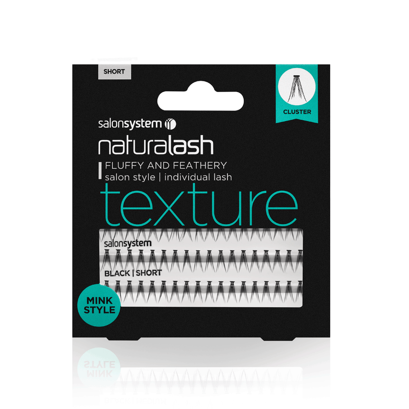 SALONSYSTEM Natralash Mink-style Individual Lashes Black Medium - Texture Lashes