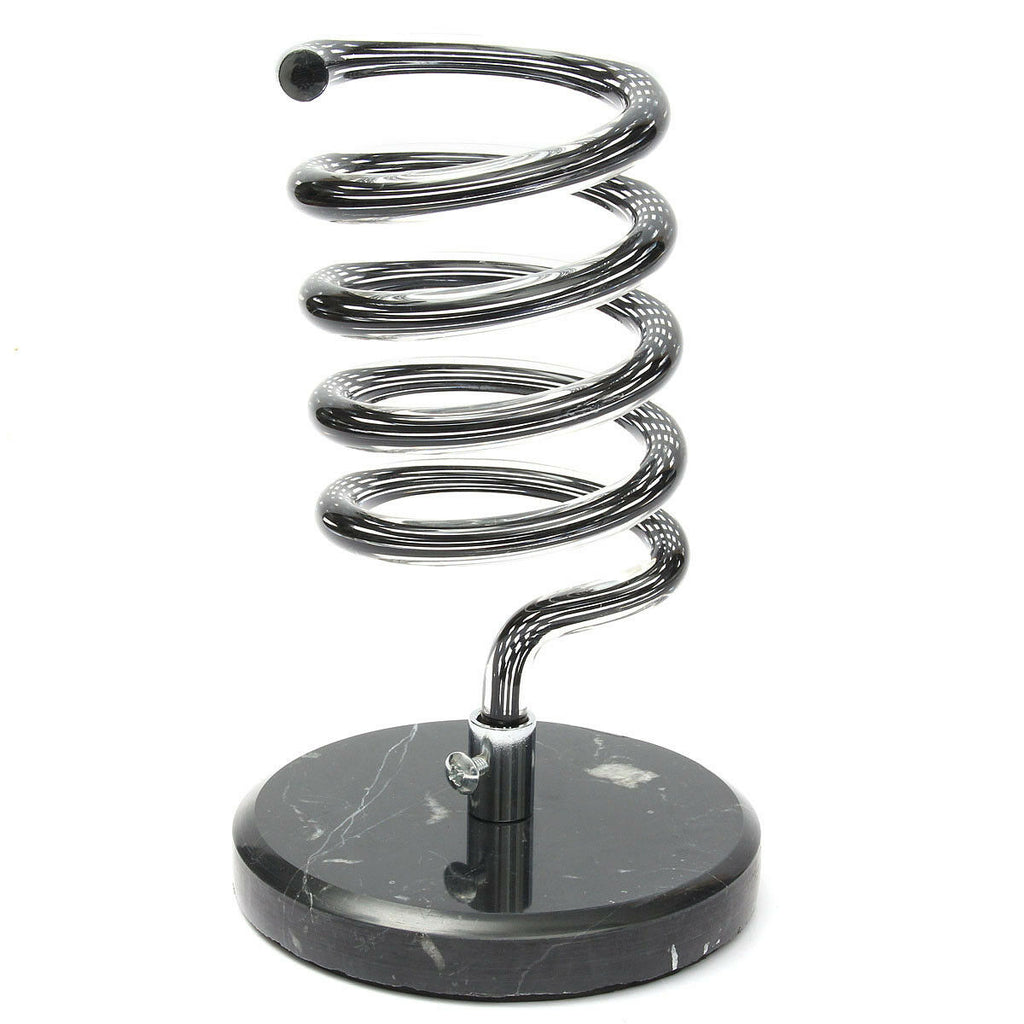 Spiral desk mounted dryer holder