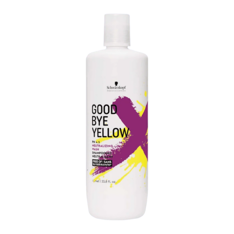 Schwarzkopf Good Bye Yellow PH 4.5 Neutralizing Wash Shampoo 1000mL